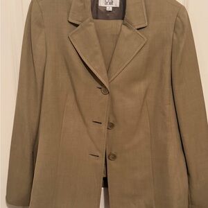 Le Suit Women's Tan Single-Breasted Blazer
